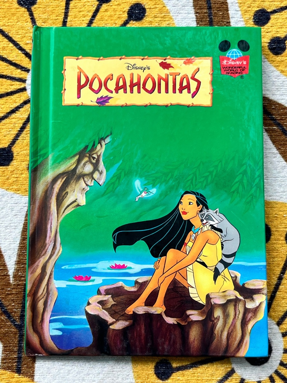 Vintage 1995 Disney Pocahontas Hardcover Book Wonderful World of Reading